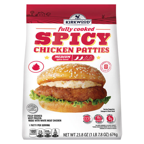 Kirkwood Spicy Chicken Patties 23.8 oz