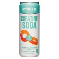 Joyburst Fuzzy Peach Rings Creatine Soda Can 12