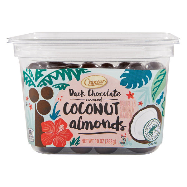 Choceur Dark Chocolate Covered Coconut Almonds 10 oz