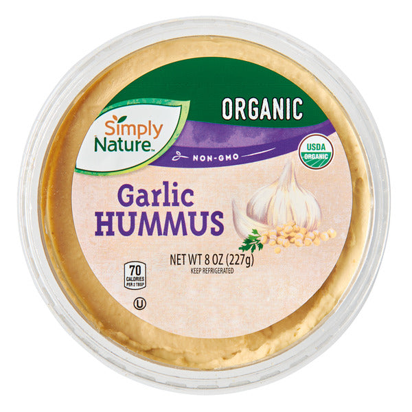 Simply Nature Organic Garlic Hummus 8 oz
