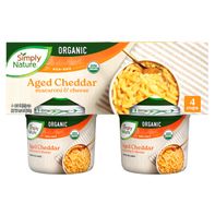 Simply Nature Organic Aged Cheddar Macaroni & Cheese, 4 Cups 8.04 oz