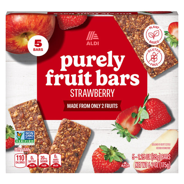 Strawberry Purely Fruit Bars - 5 Count 6.2 oz