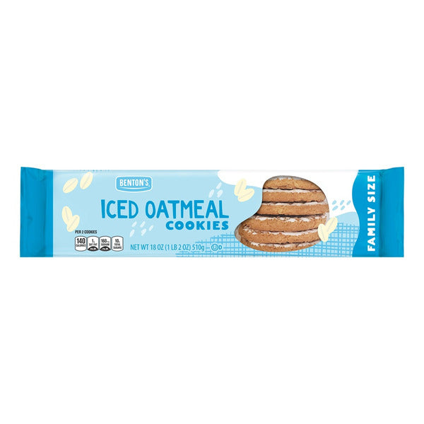 Benton's Family Size Iced Oatmeal Cookies 18 oz