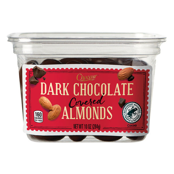Choceur Dark Chocolate Covered Almonds 10 oz