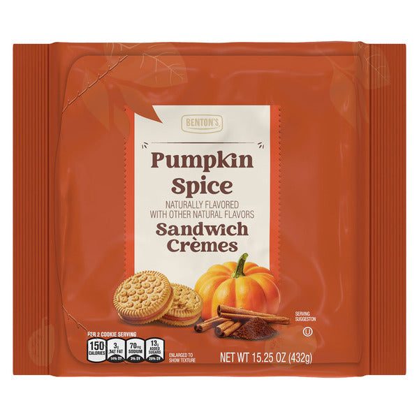 Benton's Pumpkin Spice Sandwich Crèmes 15.25 oz