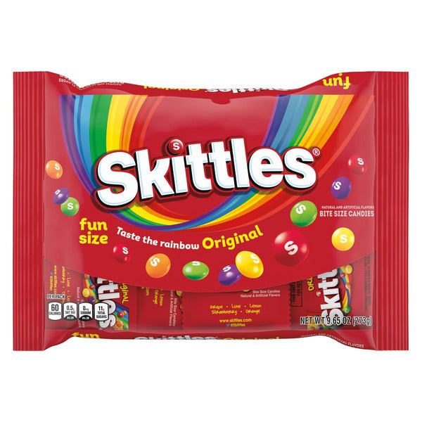 Mars Skittles Original Fun Size Candy 9.65 oz