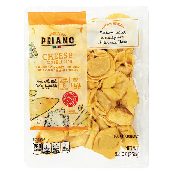 Priano Premium Ricotta & Cheese Tortelloni with Real Cheese 8.8 oz