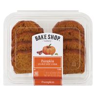 Bake Shop Pumpkin Sliced Loaf Cake - 8 Count 13.3 oz