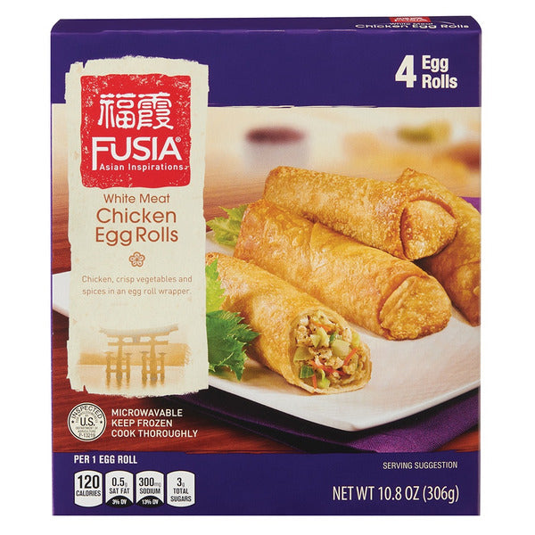 Fusia Asian Inspirations Chicken Egg Rolls - 4 Count