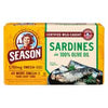 Season Brand Sardines in 100% Olive Oil 4.375 oz