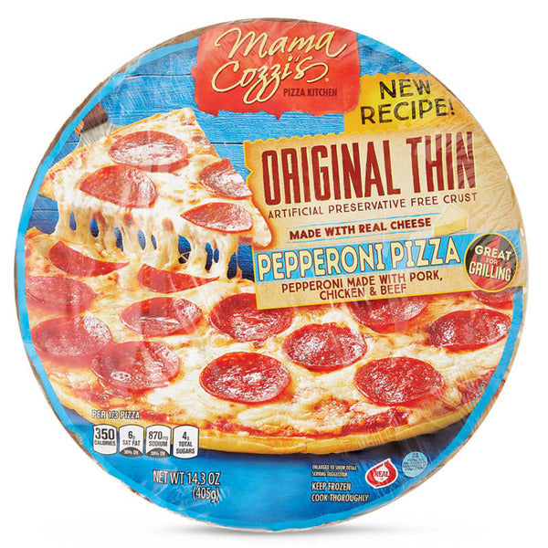 Mama Cozzi's Pizza Kitchen Original Thin Crust Pepperoni Pizza