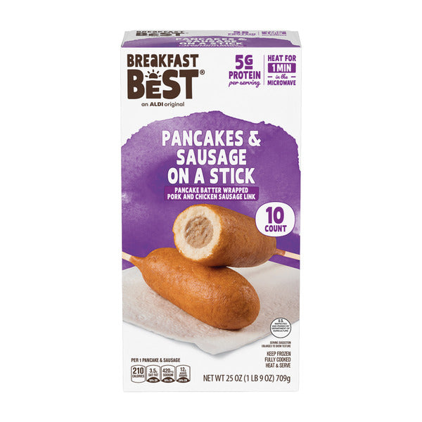Breakfast Best Pancakes & Sausage on a Stick - 10 Count 25 oz