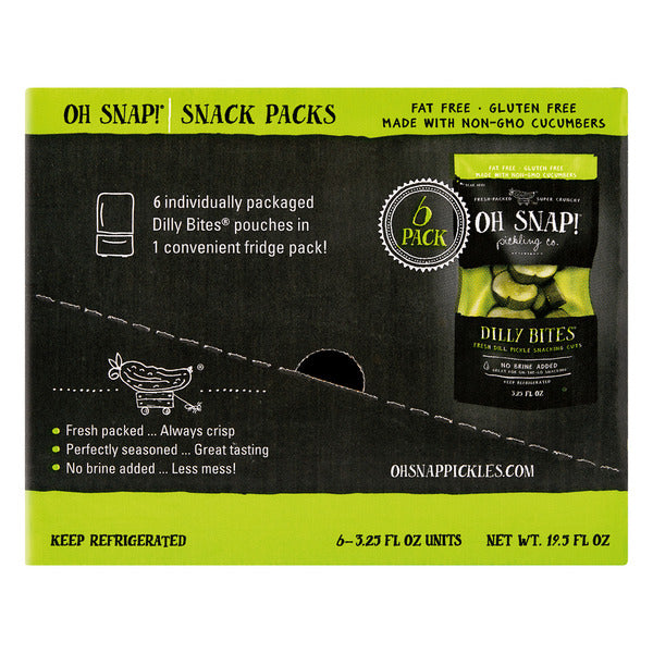 Oh Snap! Pickling Co. Dilly Bites - 6 Pack 3.25 oz