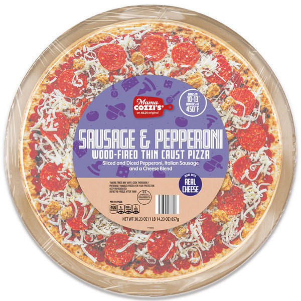 Mama Cozzi's Pizza Kitchen Wood-Fired Sausage Pepperoni Deli Pizza 30.23 oz