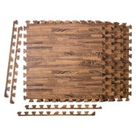 Easy Home Wood Interlocking Floor Tiles 1 each