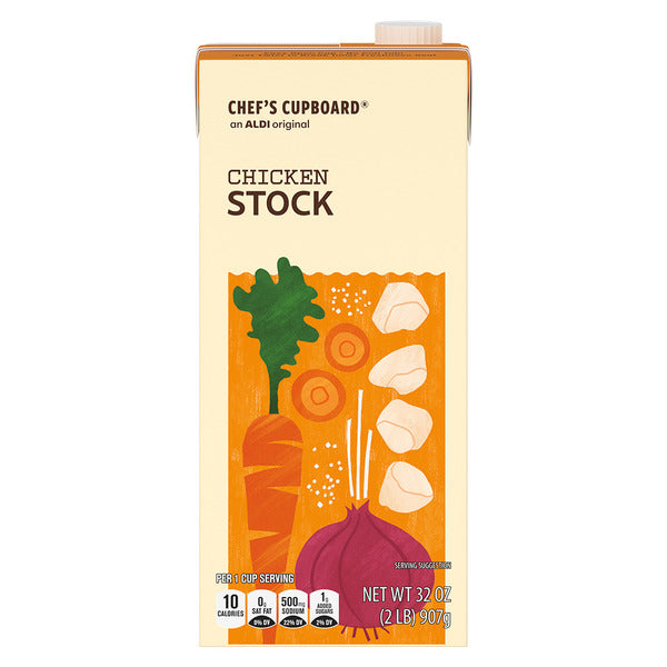Chef's Cupboard Fat Free Chicken Stock 32 oz