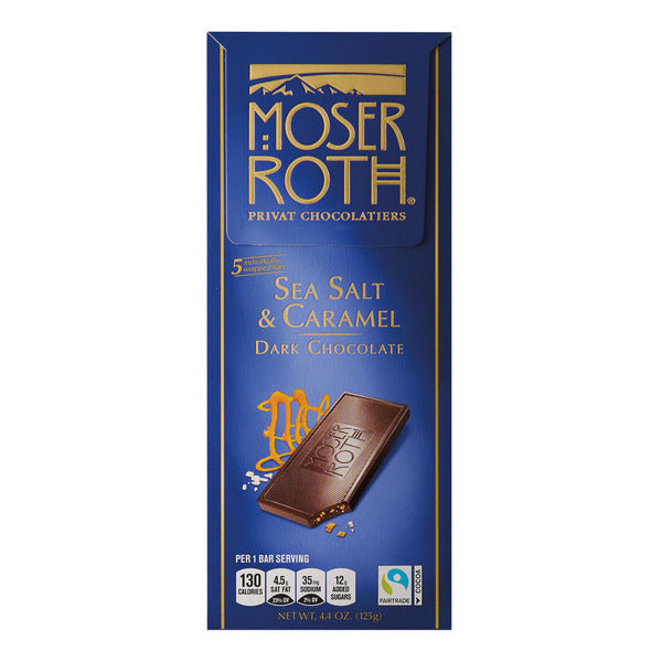 Moser Roth Sea Salt Caramel Dark Chocolate Bar 4.4 oz