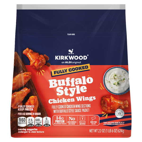 Kirkwood Buffalo Style Chicken Wings 22 oz