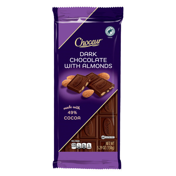Choceur Dark Chocolate Almond Bar 5.29 oz