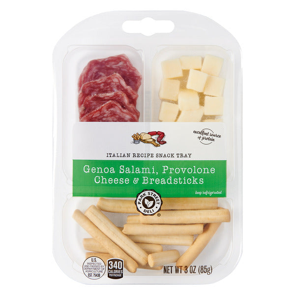 Park Street Deli Genoa Salami, Provolone Cheese and Breadsticks 3 oz