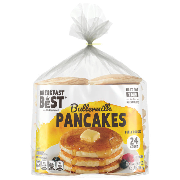 Breakfast Best Buttermilk Pancakes, 24 Count 32 oz
