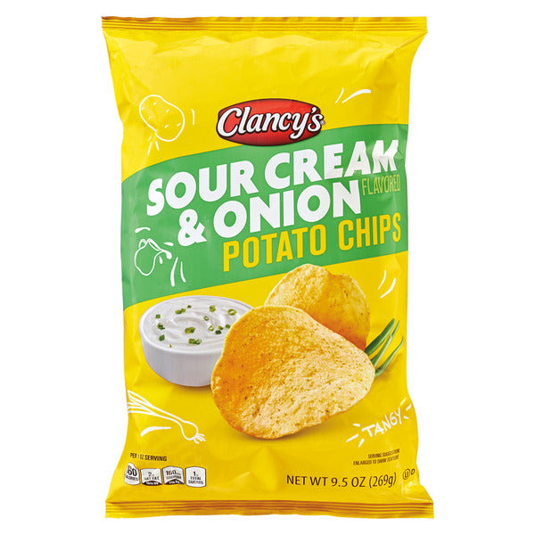 Clancy's Sour Cream & Onion Chips 9.5 oz