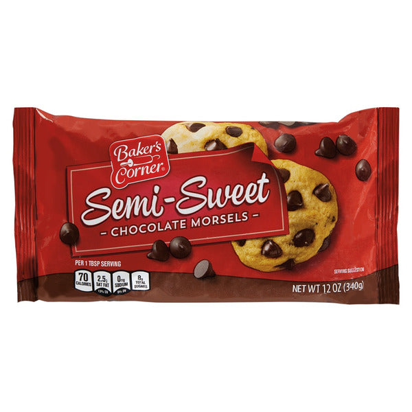 Baker's Corner Semi-Sweet Chocolate Morsels 12 oz