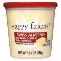Happy Farms Swiss Almond Spreadable Cheese Cup Happy Farms Swiss Almond Spreadable Cheese Cup 12.9 oz