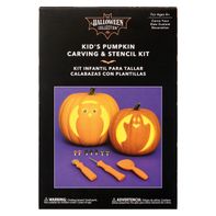 The Halloween Collection Kid's Pumpkin Carving & Stencil Kit 1 each