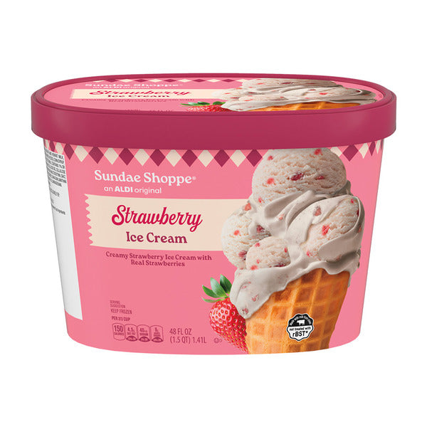 Sundae Shoppe Strawberry Ice Cream 48 fl oz