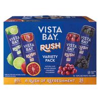 Vista Bay Rush Hard Seltzer Variety Pack - 12 Pack, 12 fl oz Cans 12 fl oz