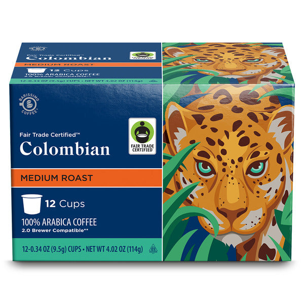 Barissimo Columbian Roast 100% Arabica Coffee Cups - 12 Cups (4.23 oz)