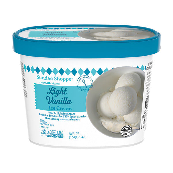 Sundae Shoppe Vanilla Low Fat Ice Cream 48 fl oz