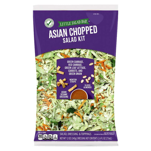 Little Salad Bar Asian Chopped Salad Kit with Sesame Dressing 12.3 oz