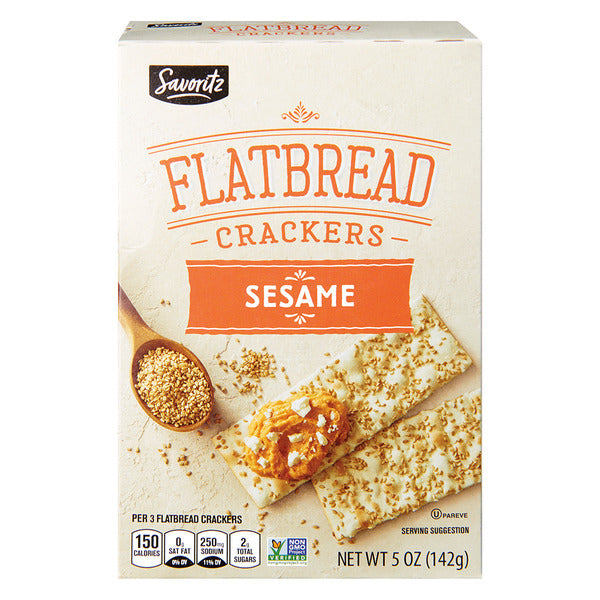 Savoritz Sesame Flatbread Cracker 5 oz