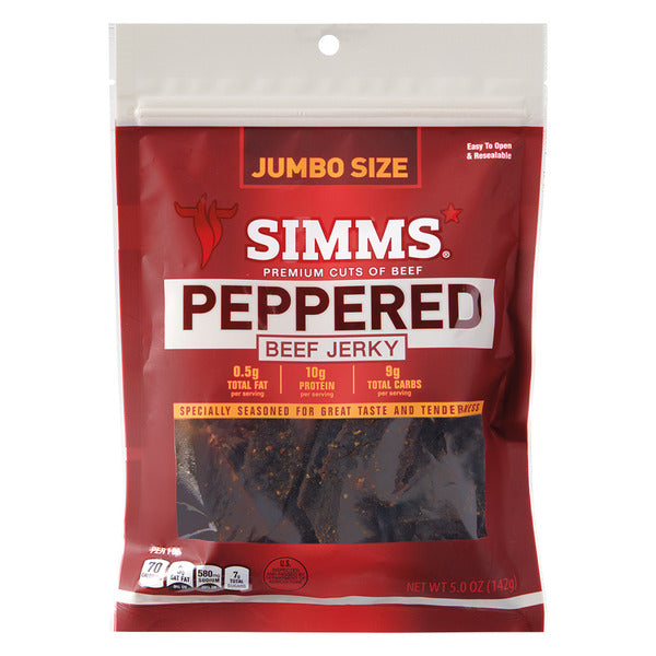 Simms Peppered Beef Jerky 5 oz