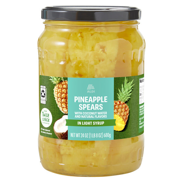 Sweet Harvest Pineapple Spears in Coconut Water 24 oz