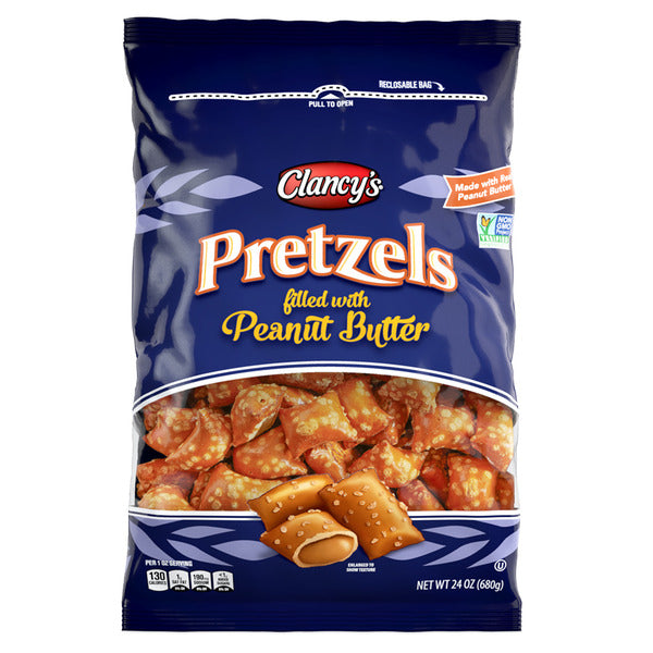 Clancy's Peanut Butter Filled Pretzels 24 oz