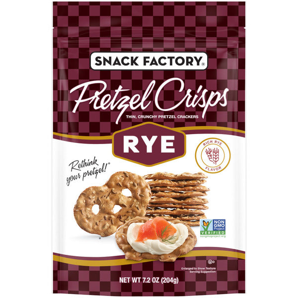 Snack Factory Pretzel Slims - Brioche or Rye, Rye 7.2 oz