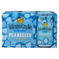 Wicked Grove Pearsecco Bubbly Dry Cider - 6 Pack, 12 fl oz Cans 12 fl oz