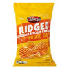 Clancy's Ridged Cheddar & Sour Cream Flavored Potato Chips 9 oz