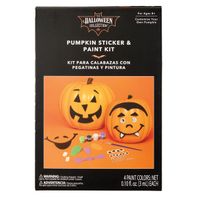 The Halloween Collection Pumpkin Sticker & Paint Kit 1 each