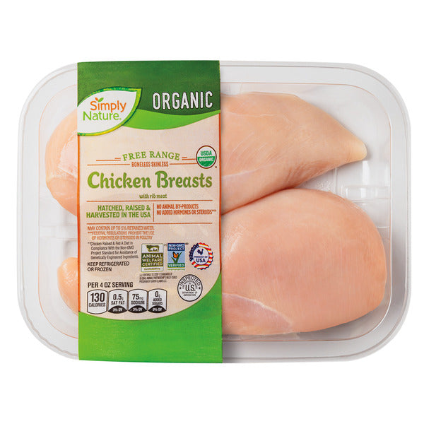 Simply Nature Organic Chicken Breasts, 1.5 lb