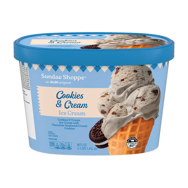 Sundae Shoppe Cookies and Cream Ice Cream 48 fl oz