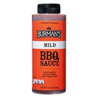Burman's Mild BBQ Sauce 15 oz