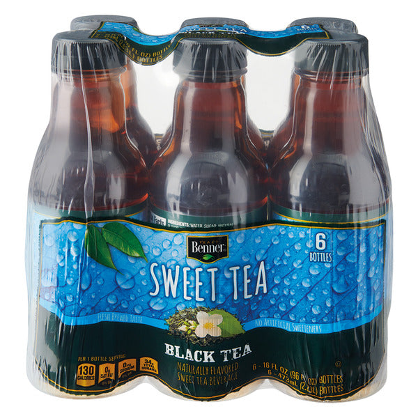 Benner Sweet Black Tea - 6 Pack, 16 fl oz Bottles 16
