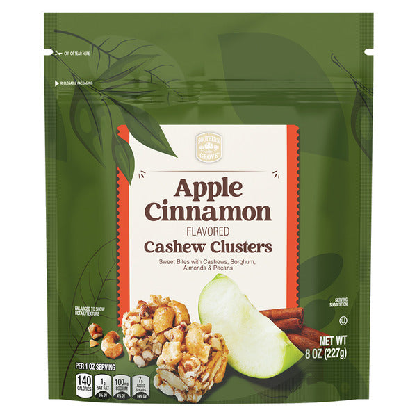 Southern Grove Apple Cinnamon Cashew Clusters 8 oz