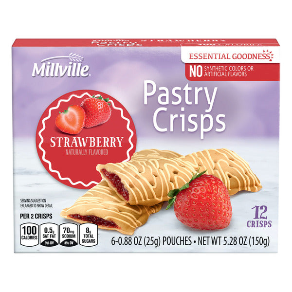Millville Strawberry Pastry Crisps 5.28 oz