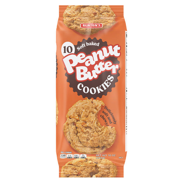 Benton's Soft Baked Peanut Butter Cookies - 10 Count 10 oz