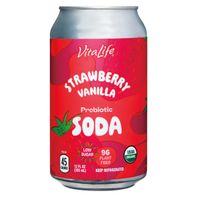 Vitalife Strawberry Vanilla Prebiotic Soda 12